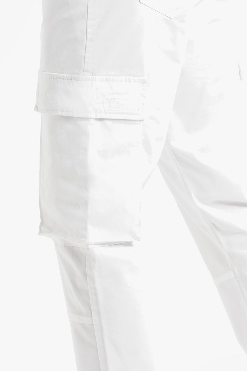 White Cargo Pant