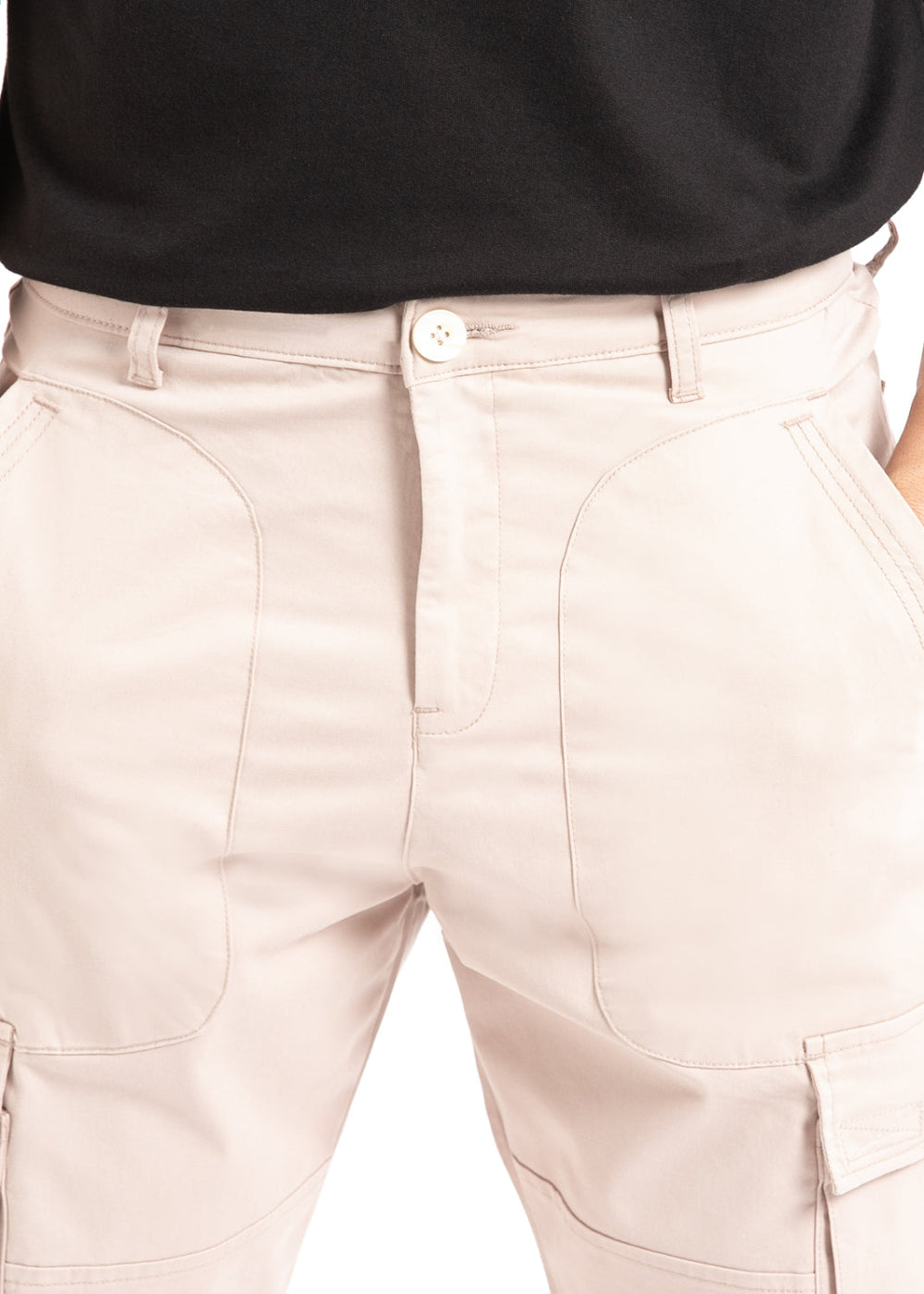 Nude Pink Cargo Pant