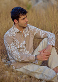 Beige Paisley Pattern Shirt