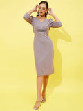 Athena V-Neck Sheath Dress