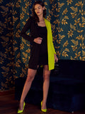Athena Women Colour-Blocked Corset Blazer Dress