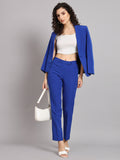 Regular Fit Mid Waist Trouser - Ink Blue