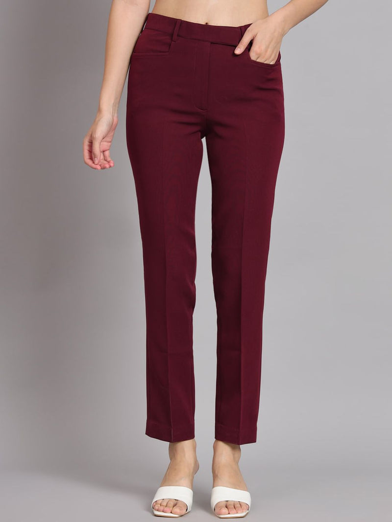 Women Mid-Rise Original Easy Wash Trousers
