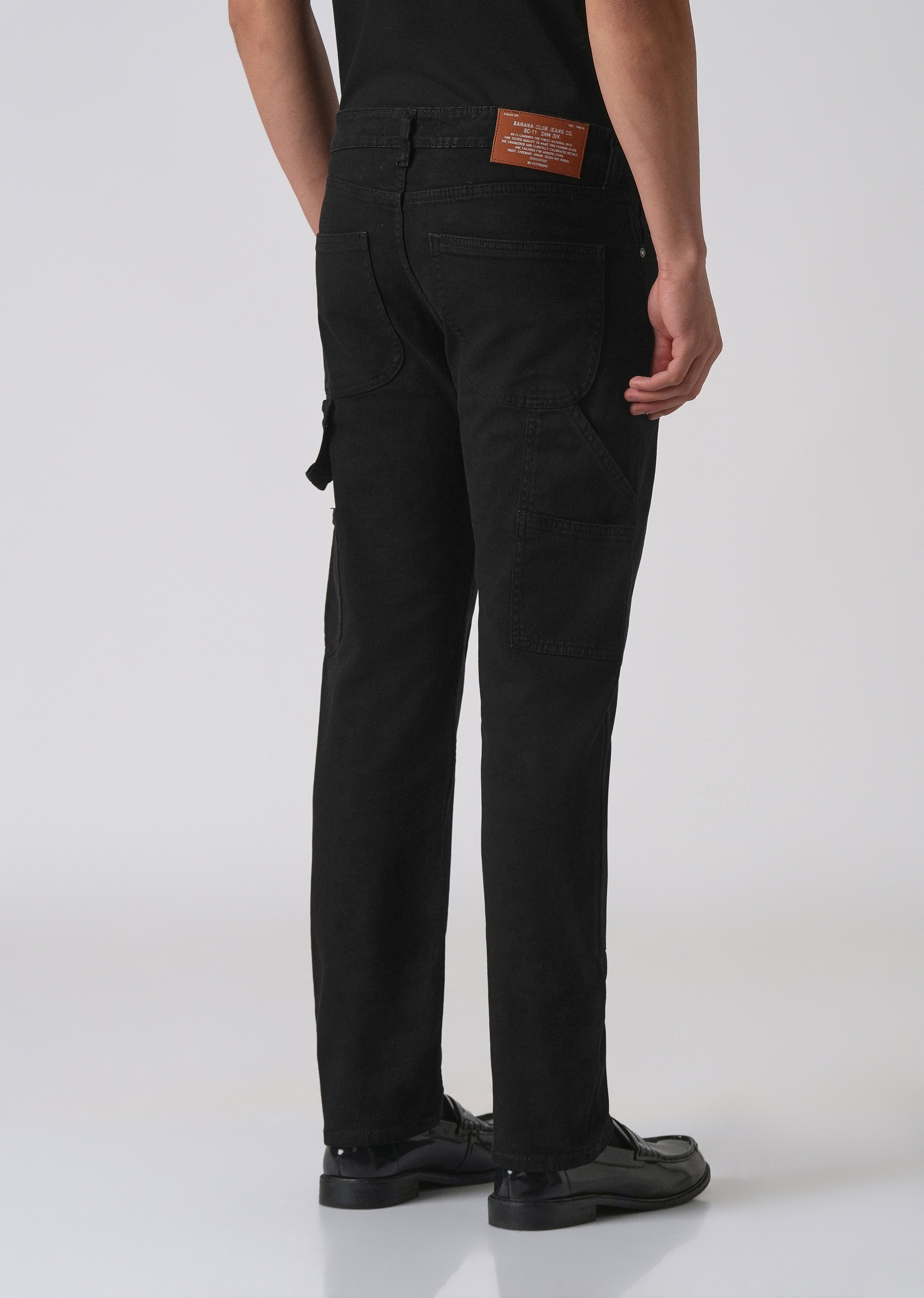 Black Cargo Denim