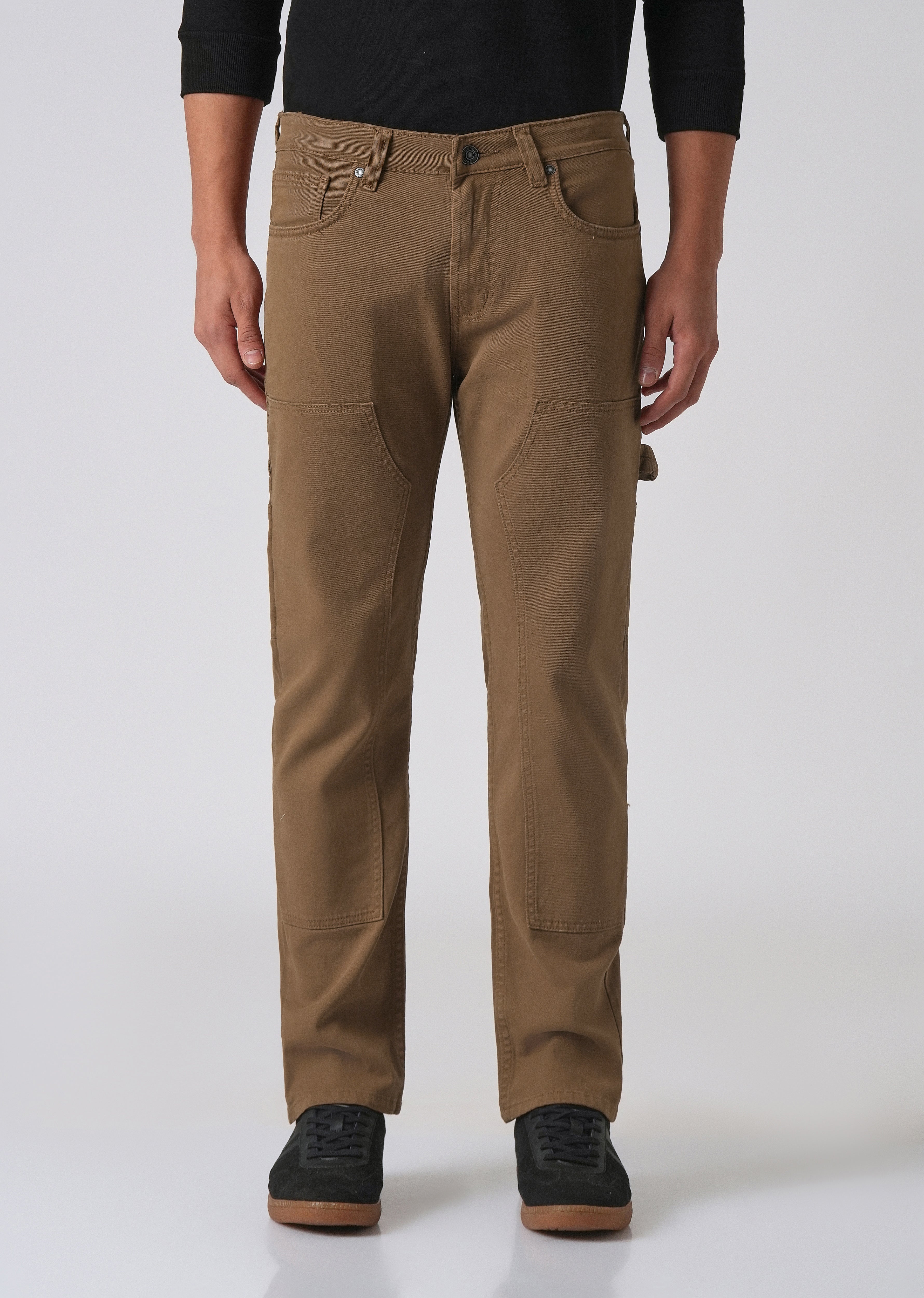 Brown cargo denim