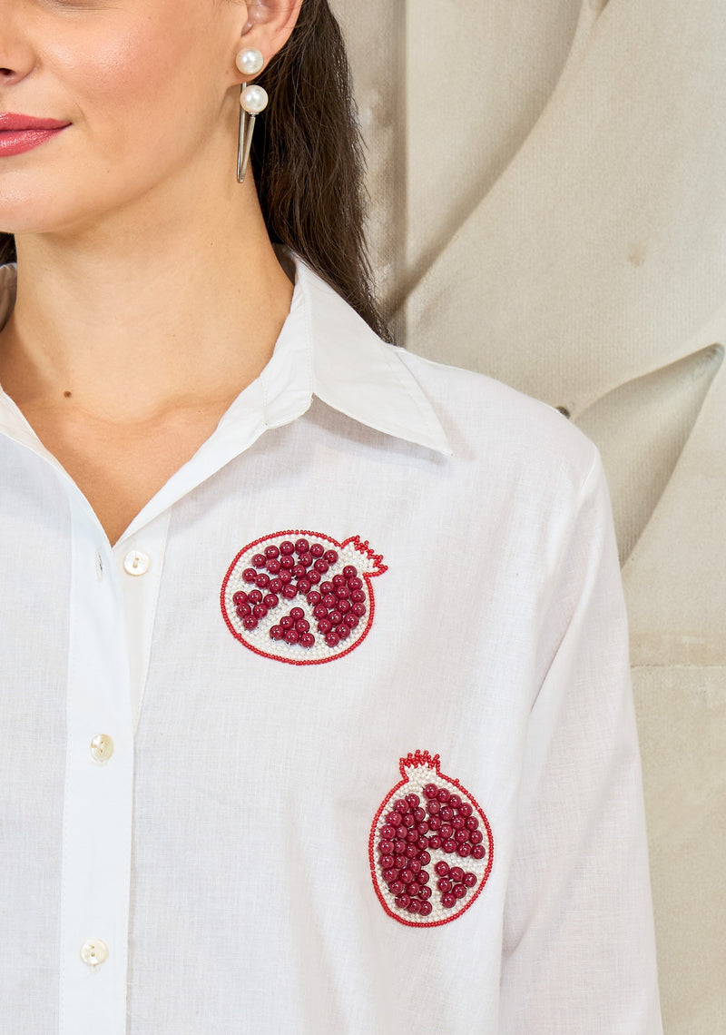 Shally Bhasin By Athena Women Relaxed Fit Solid Spread Collar Cotton Casual Shirt