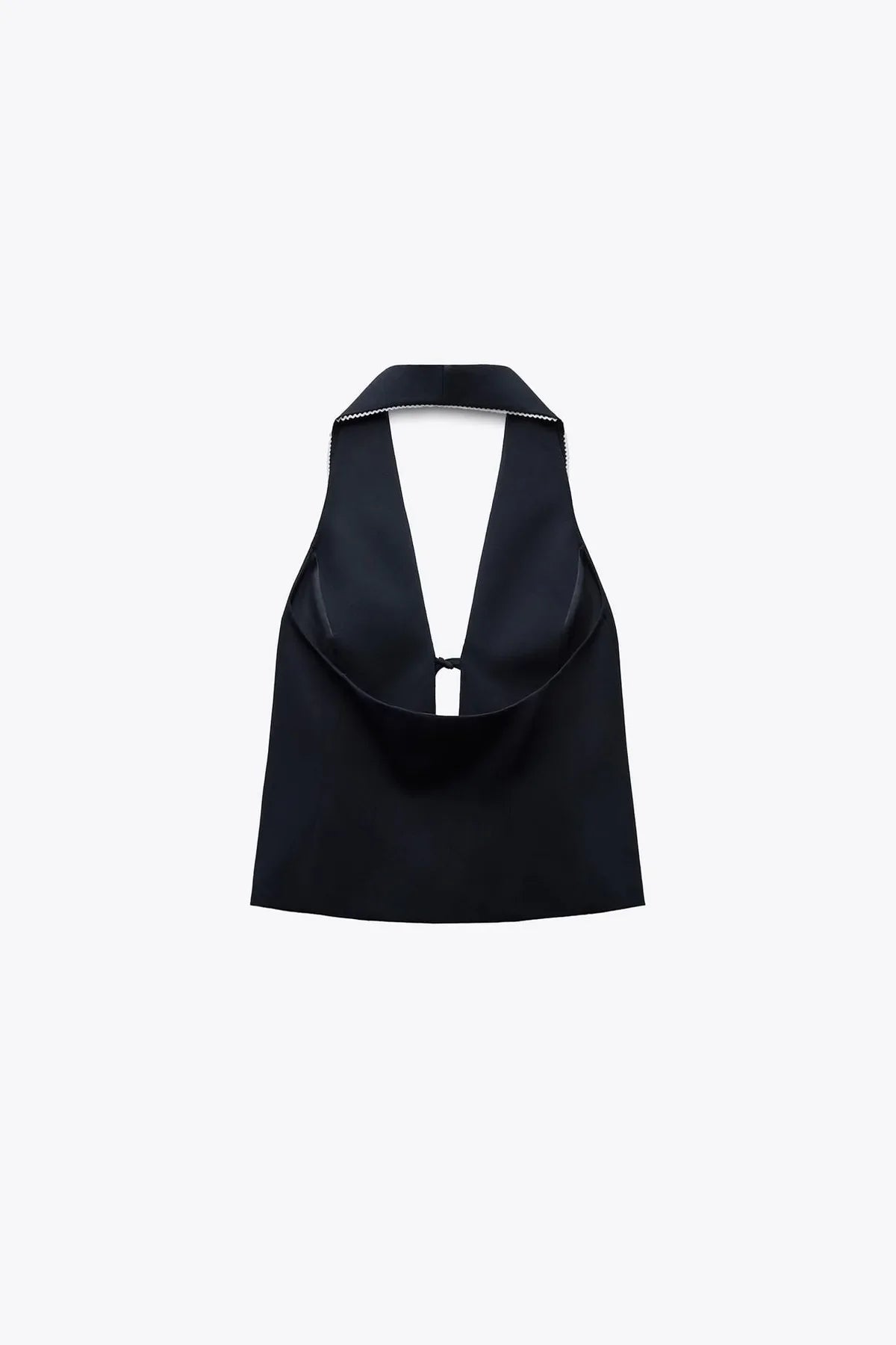 Tied Halter Top - Navy