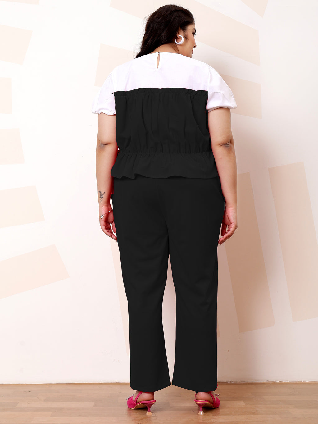 Athena Ample Boho Colorblocking Top & Trousers Co-Ords