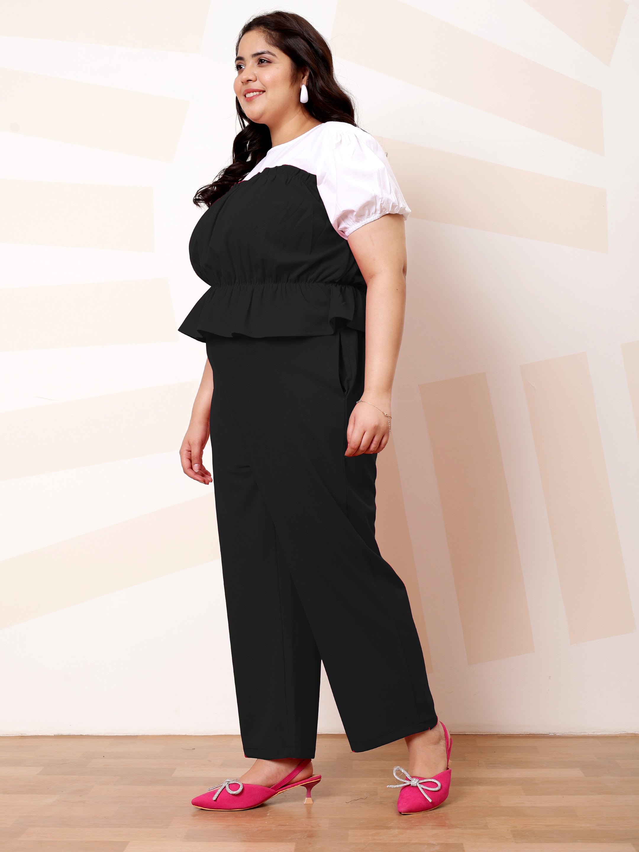 Athena Ample Boho Colorblocking Top & Trousers Co-Ords