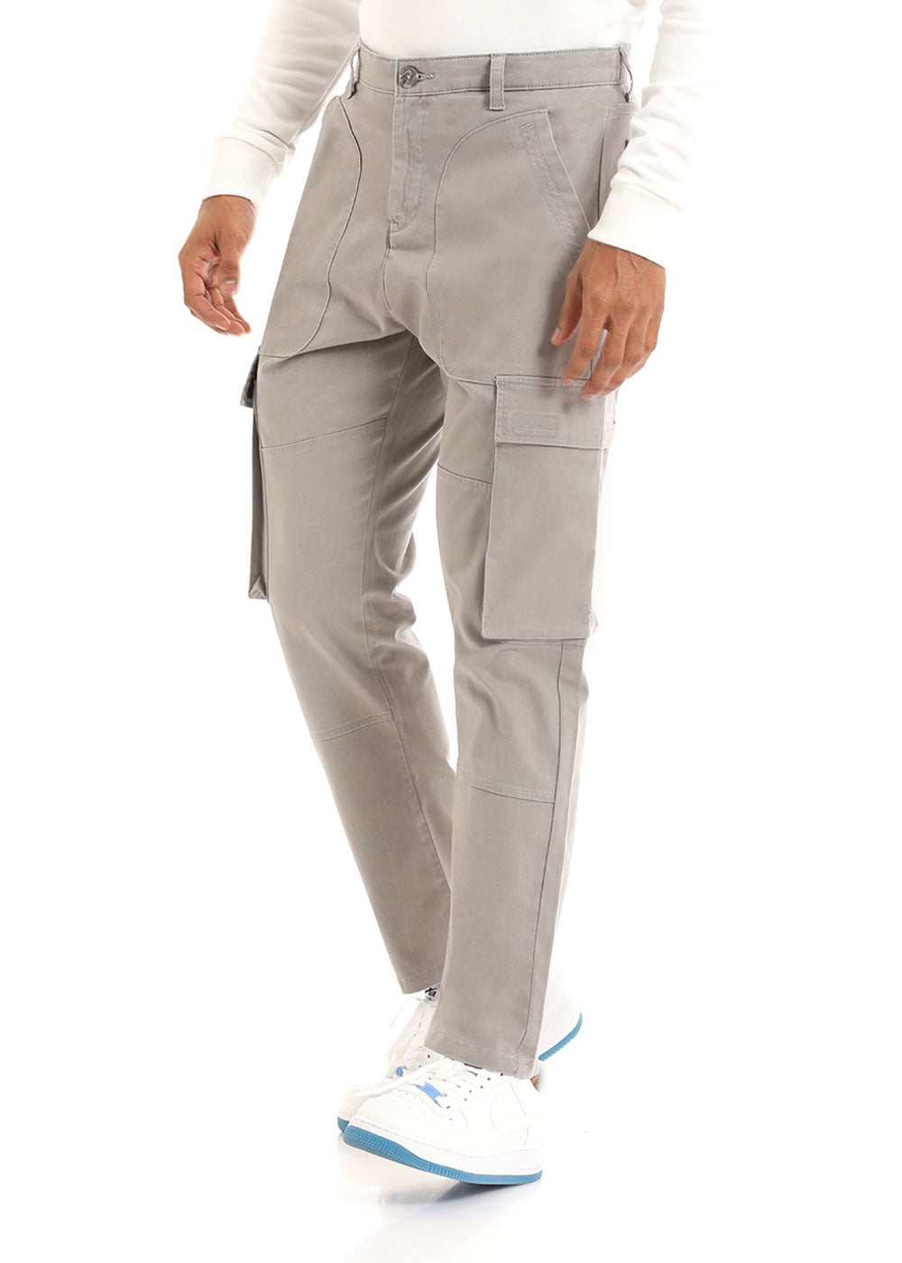Oyster Grey Cargo Pant