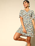 Athena Black side cut out dress