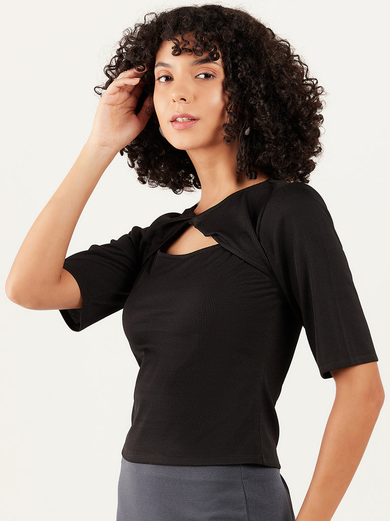 Athena Twisted Cut Outs Top