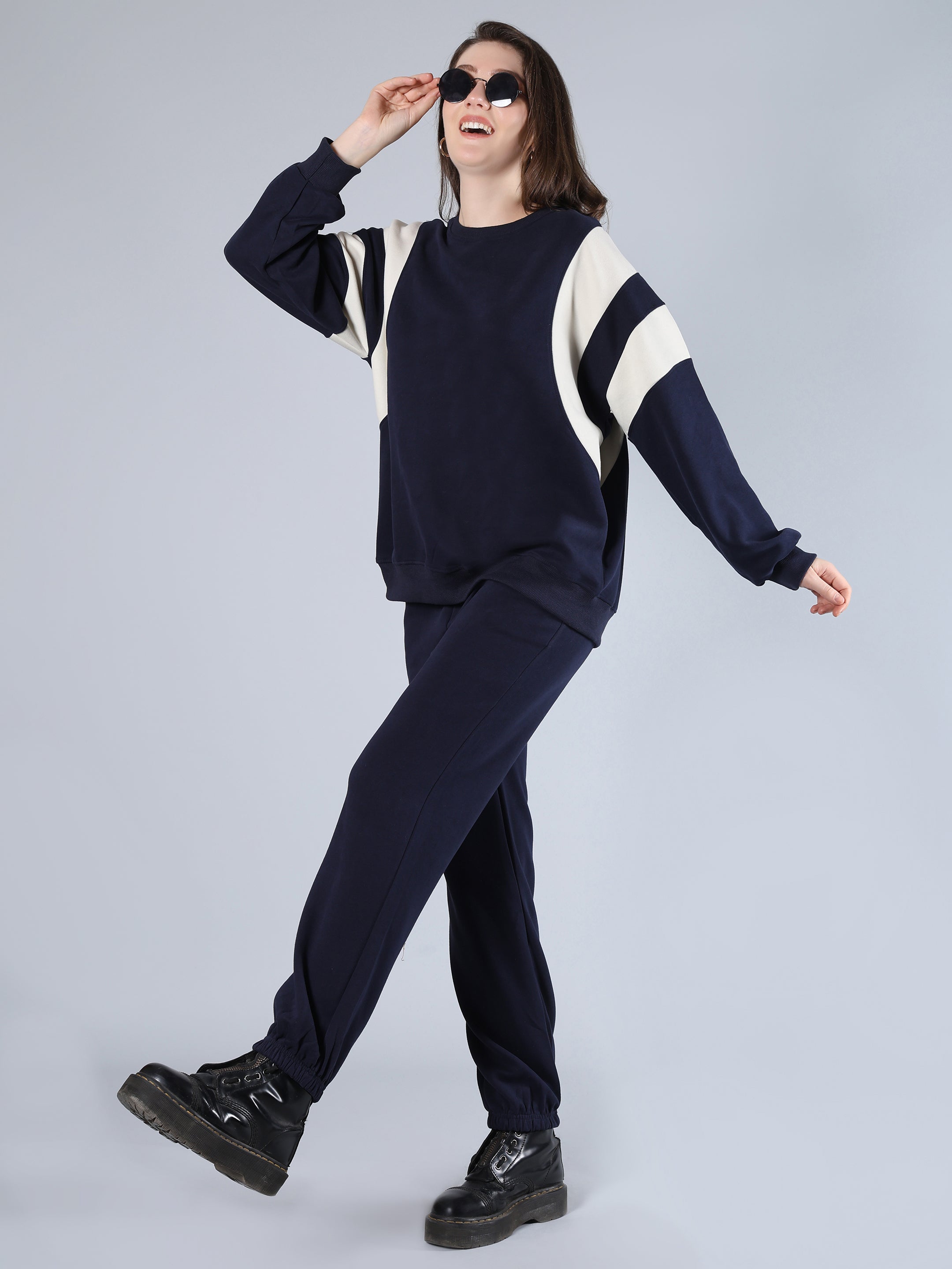 Athleisure Two Piece Set - Navy