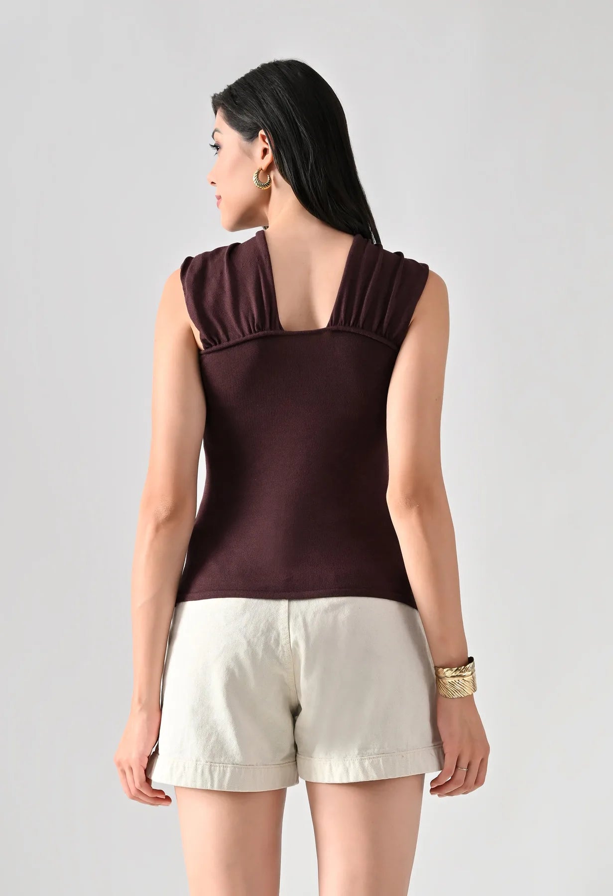 Halter Neck Top - Wine