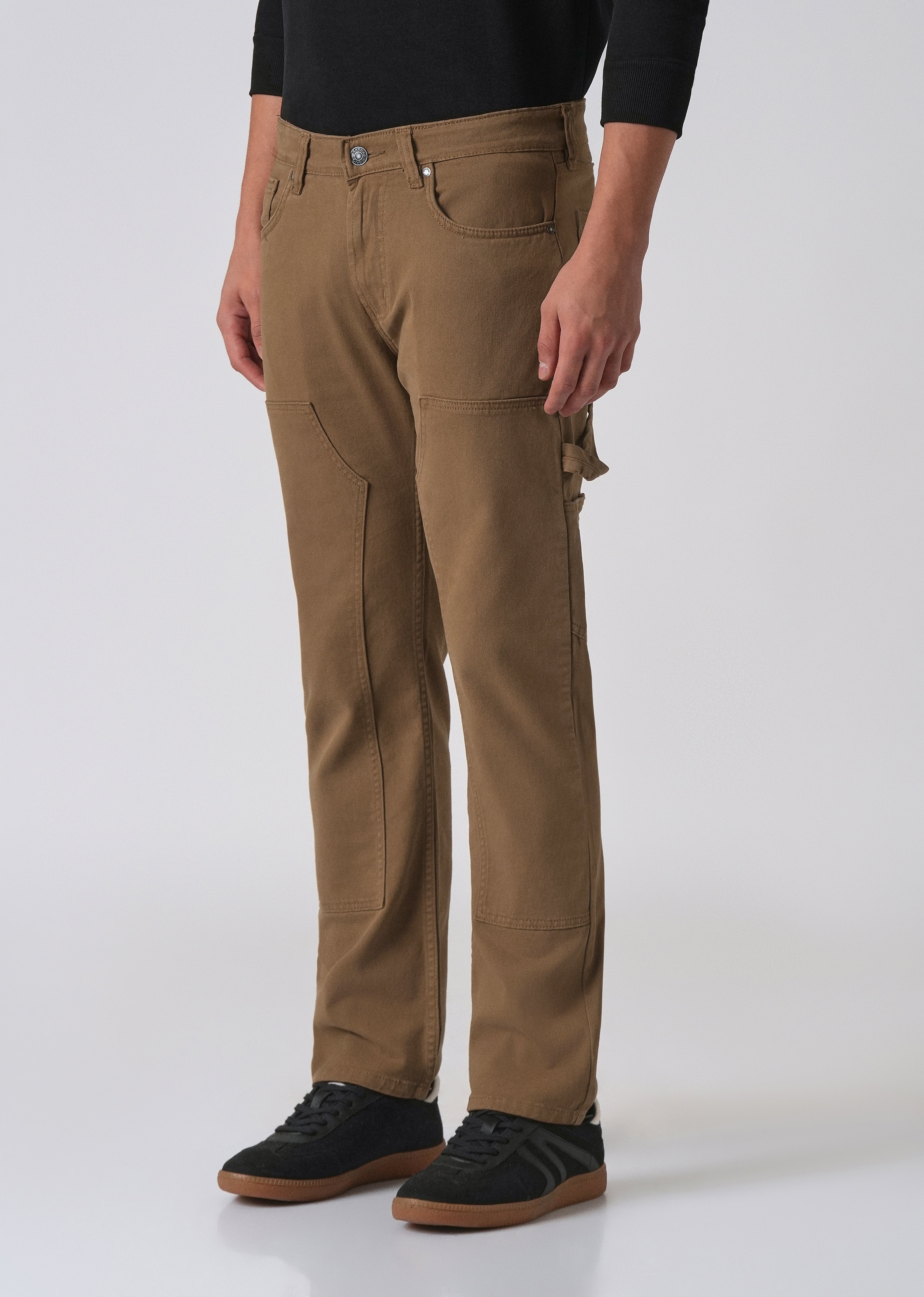 Brown cargo denim
