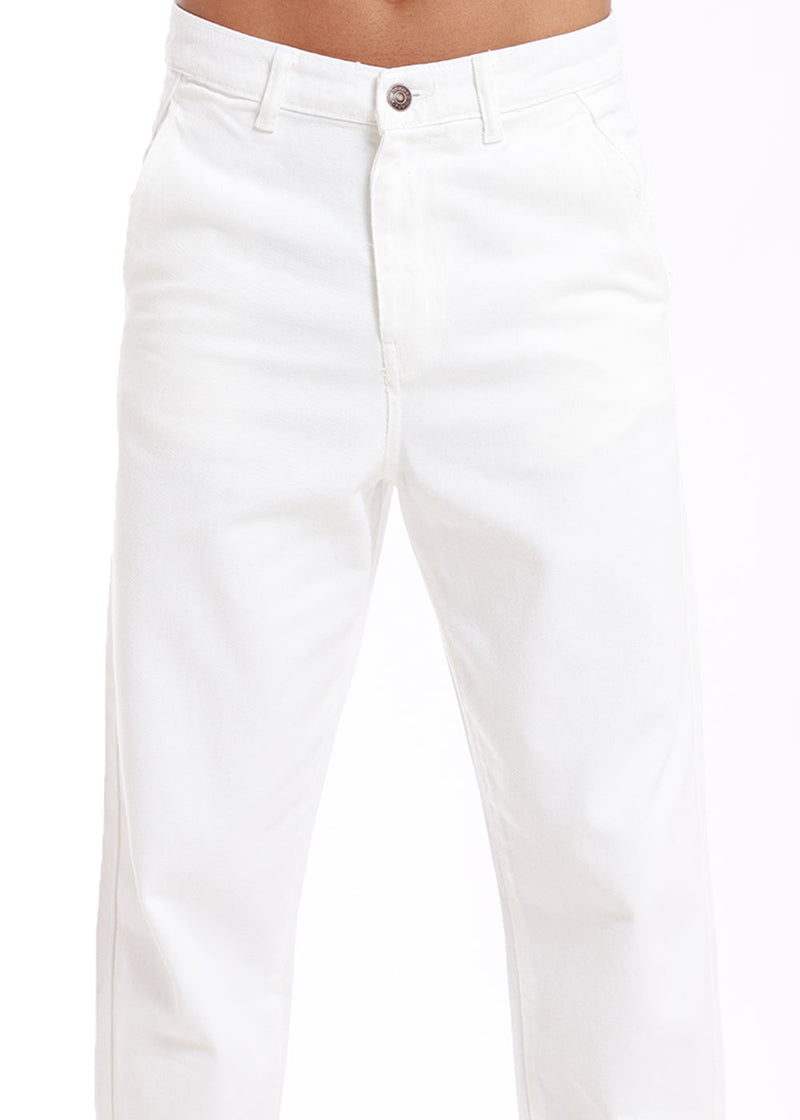 Smoke White Drill Denim