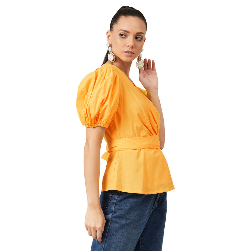 Athena Women Black Solid Shirt-Style Top