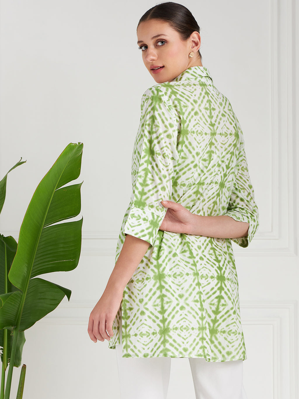 Athena Women Printed Cotton Tie-Up Shrug