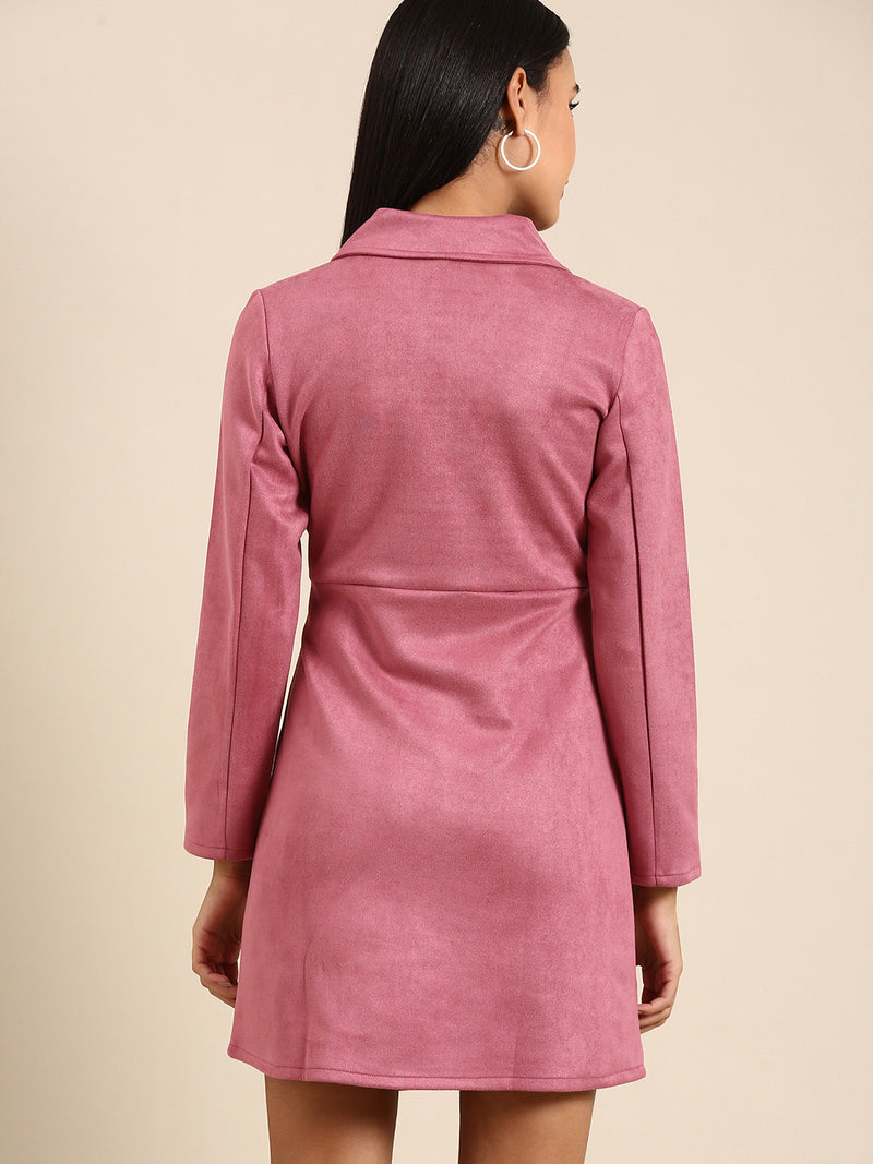 Athena Pink Blazer Dress