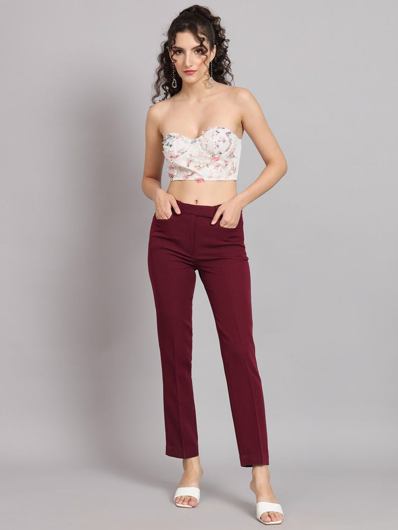 Women Mid-Rise Original Easy Wash Trousers
