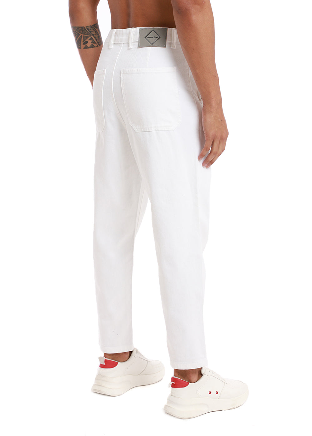 Smoke White Drill Denim
