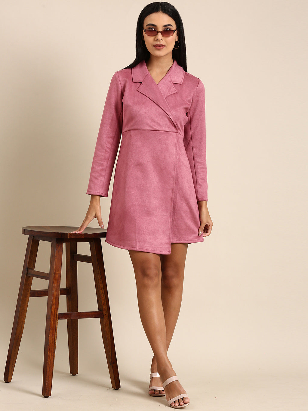 Athena Pink Blazer Dress