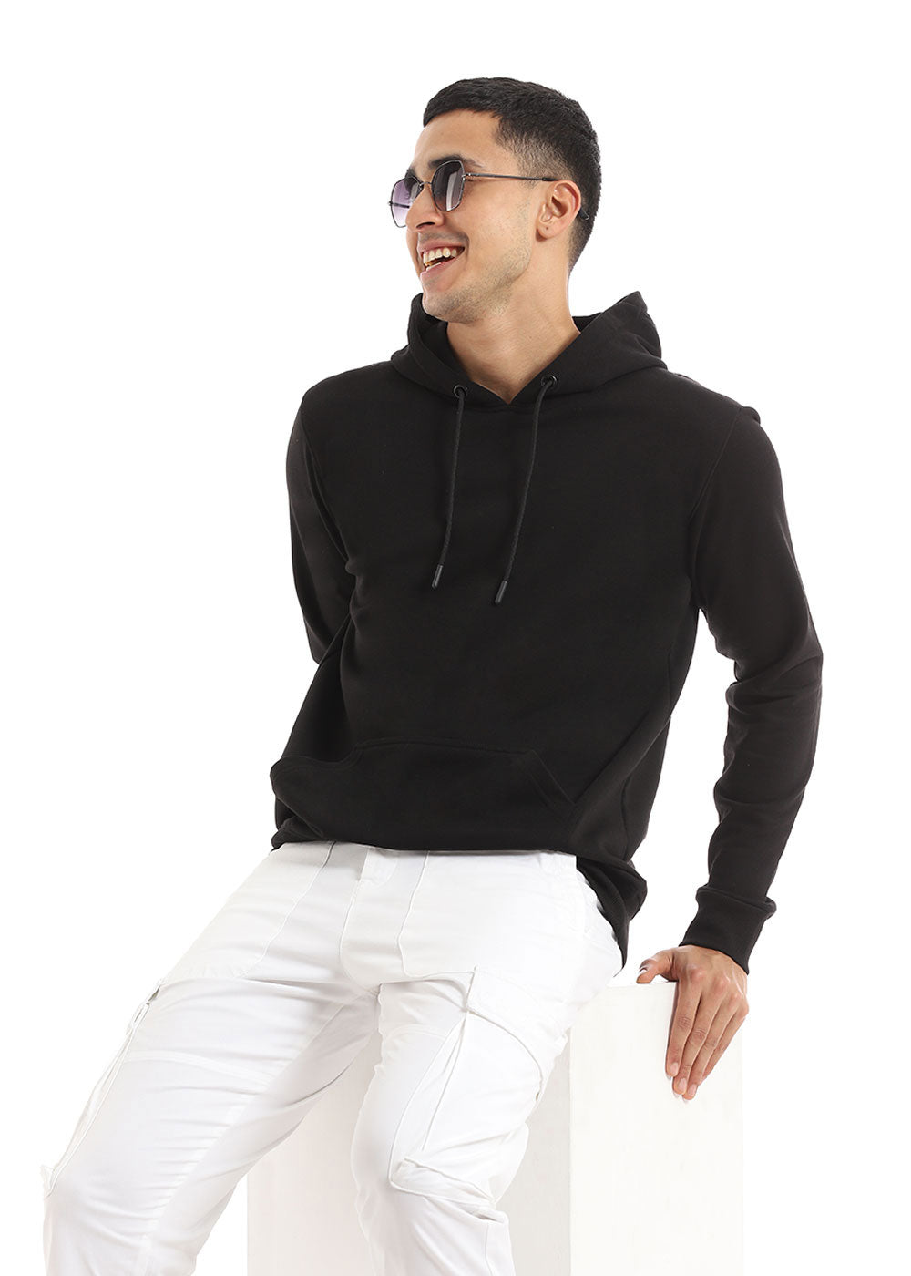 Plain Black Hoodie