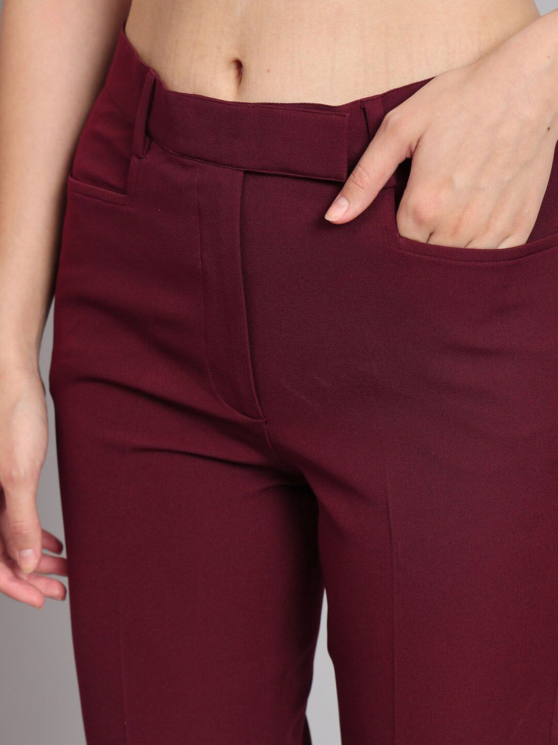 Women Mid-Rise Original Easy Wash Trousers