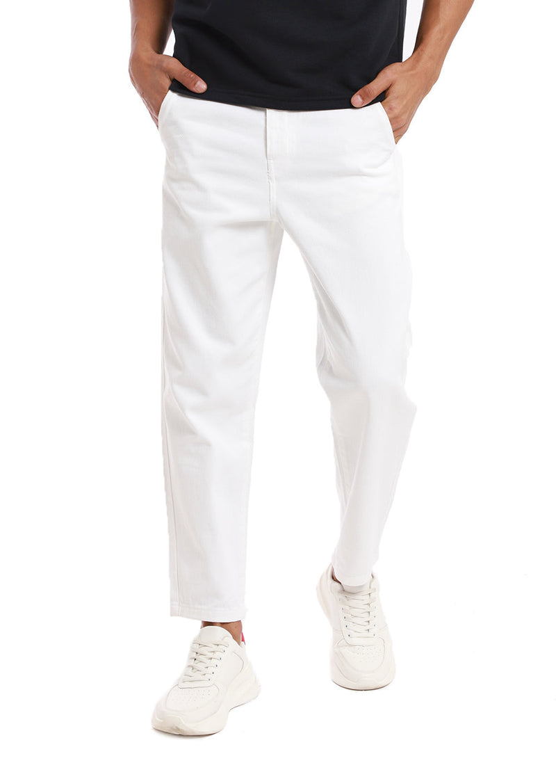 Smoke White Drill Denim