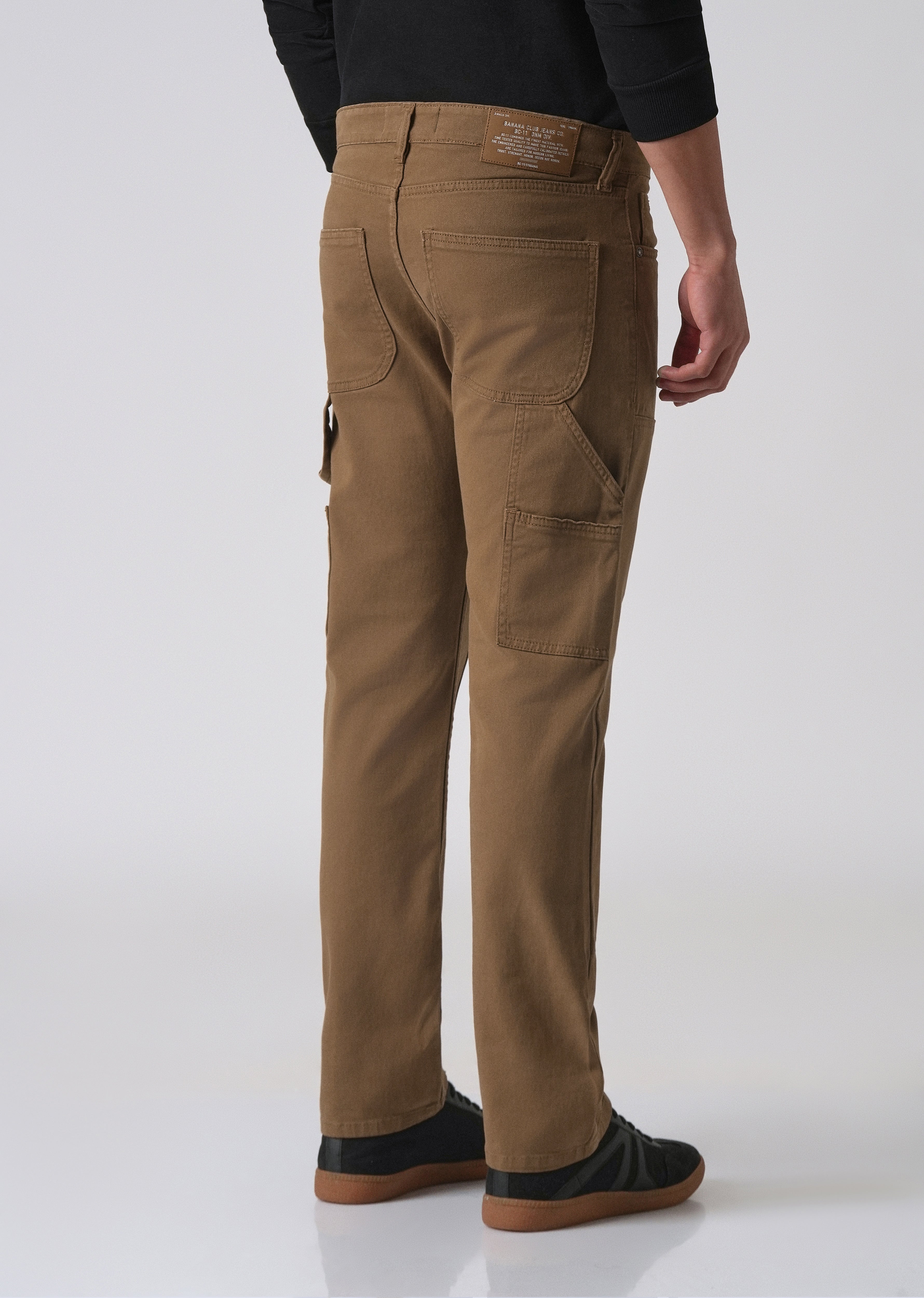 Brown cargo denim