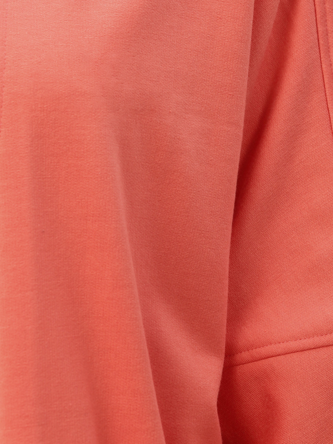 Athena Women Orange Solid Open-Front Shrug