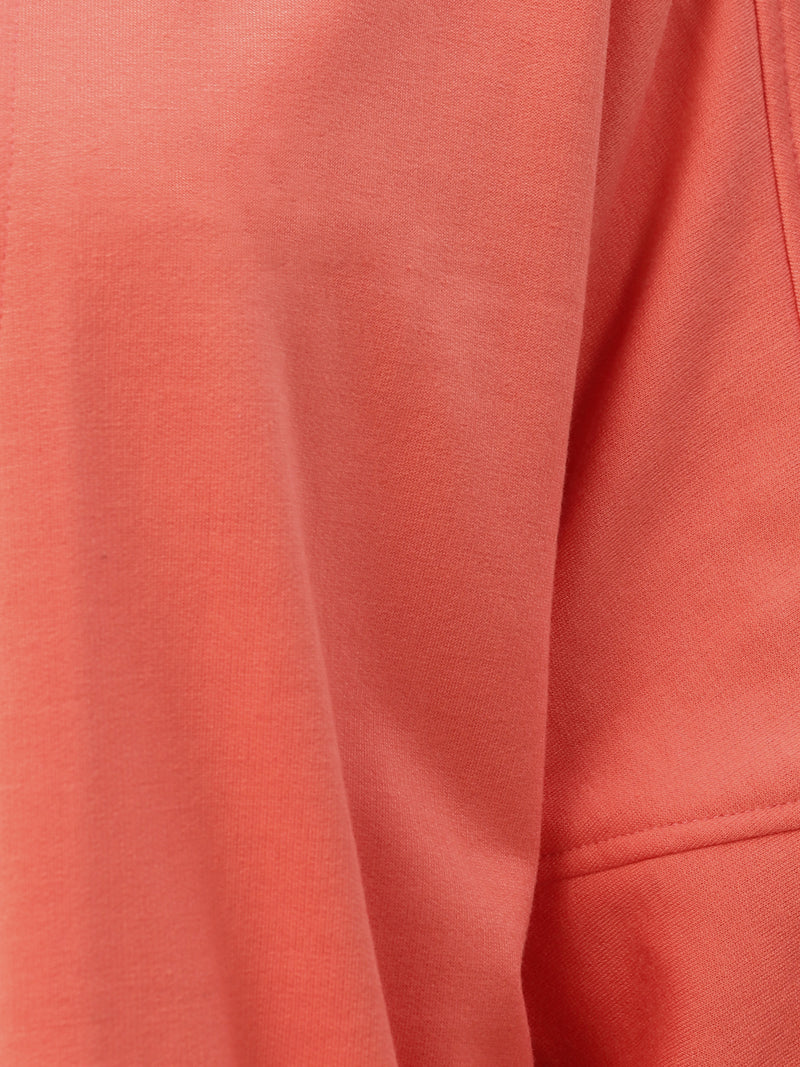 Athena Women Orange Solid Open-Front Shrug