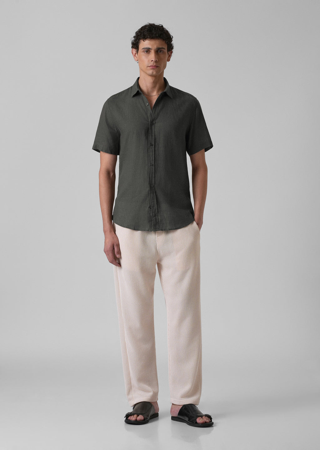 Batiste Gray Linen shirt