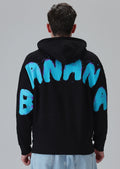 Black Embossed Hoodie