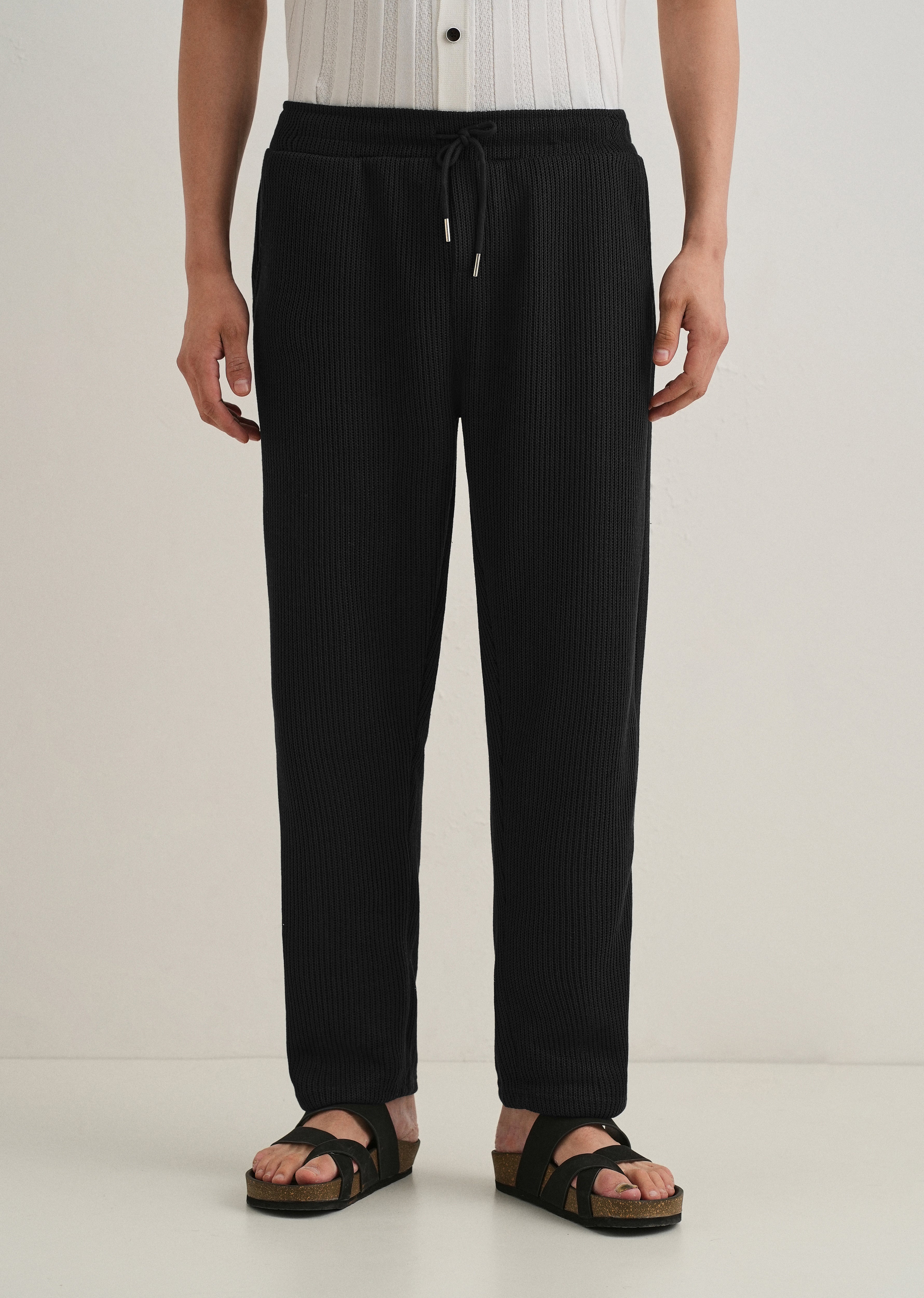 Black Knitted Pant