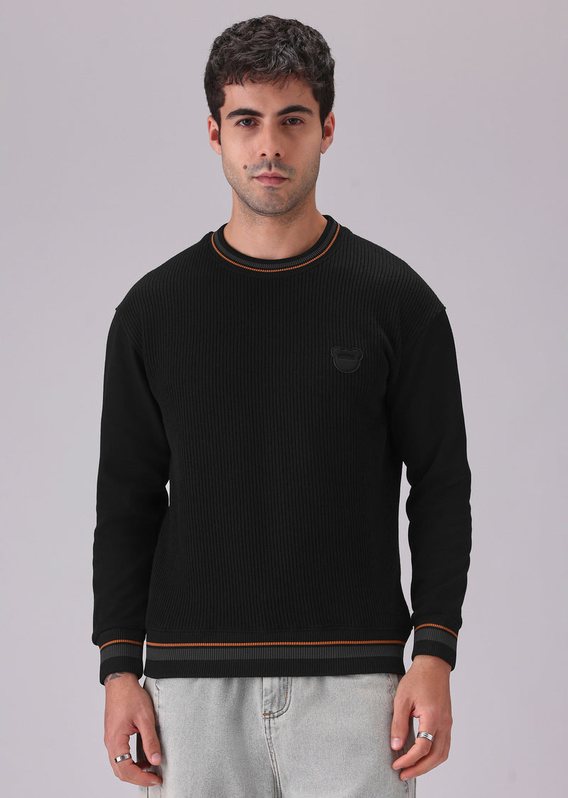 Black Knitted Pullover