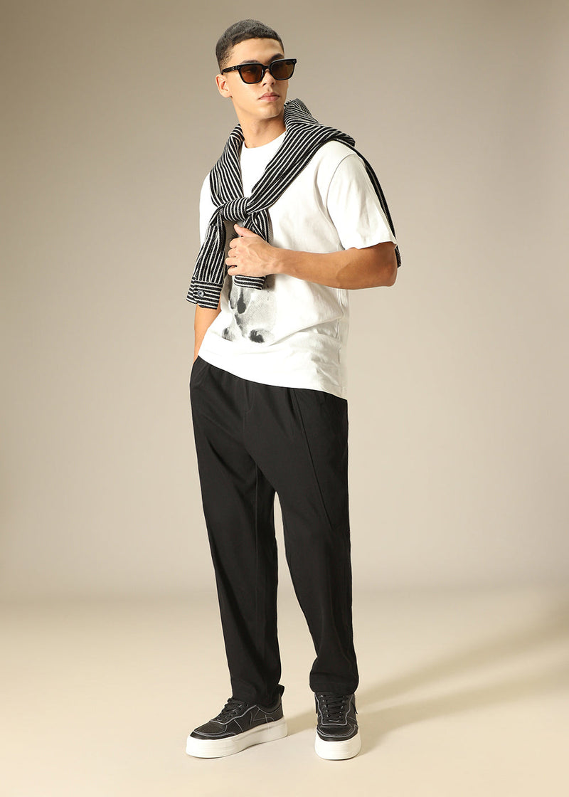 Black Relaxed Fit Trouser