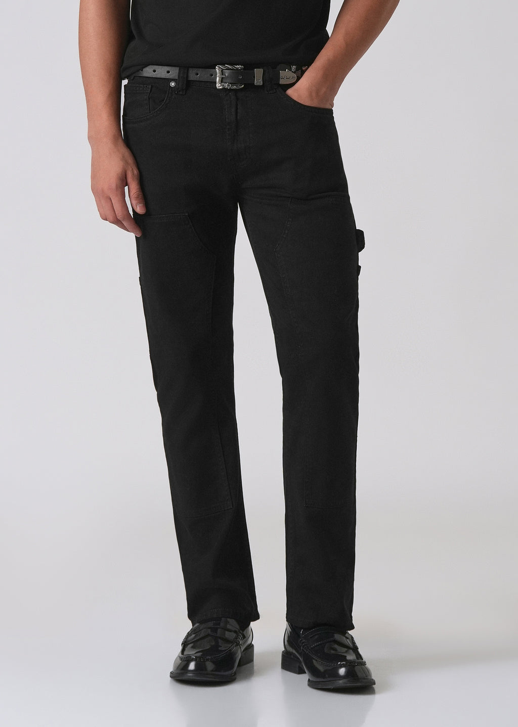 Black Cargo Denim