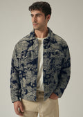 Blue Denim Jacquard Jacket