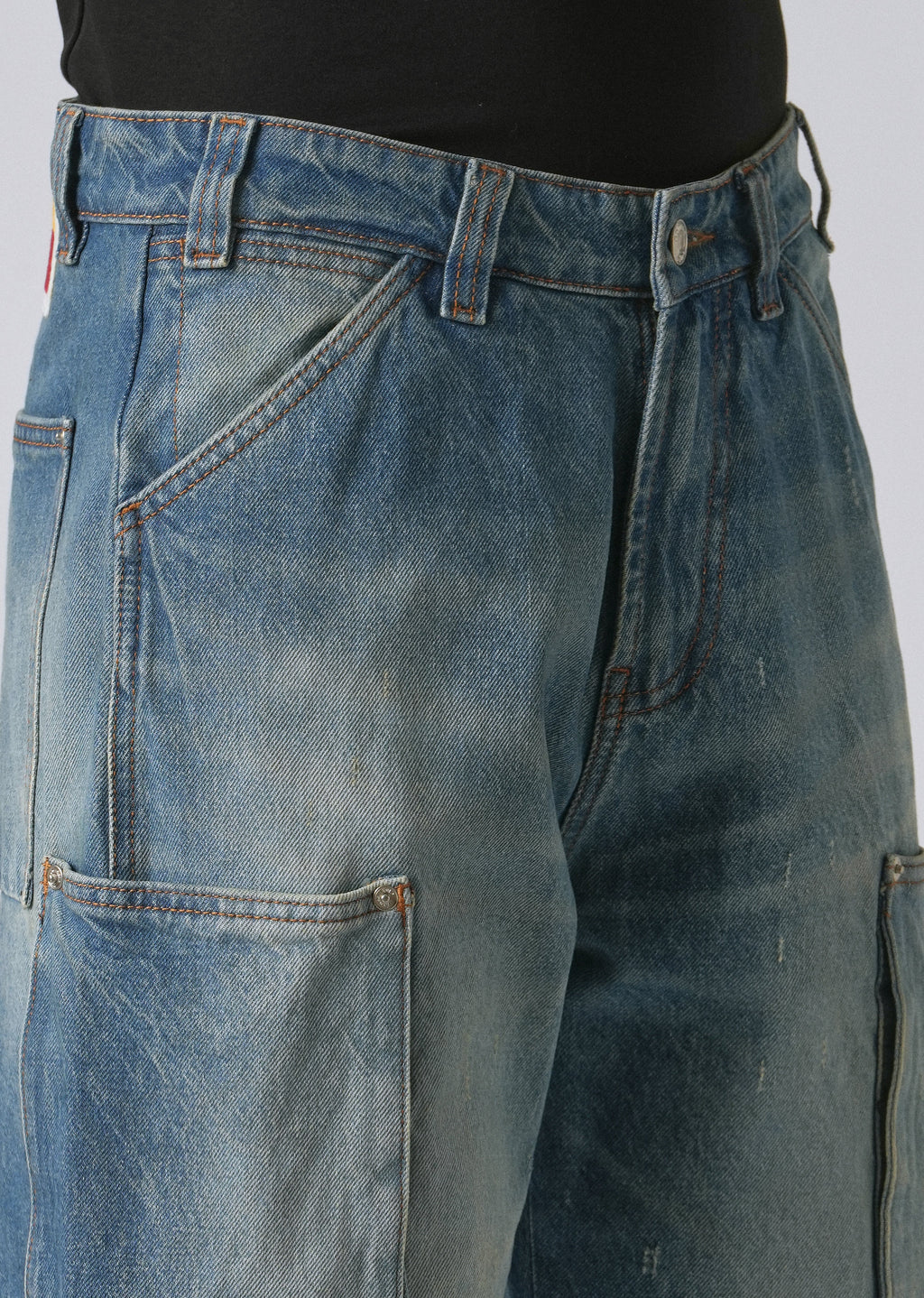 Blue Fade Baggy Fit Denim