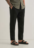 Cosmic Black Linen Pant