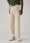 Cream Corduroy Belted Pant