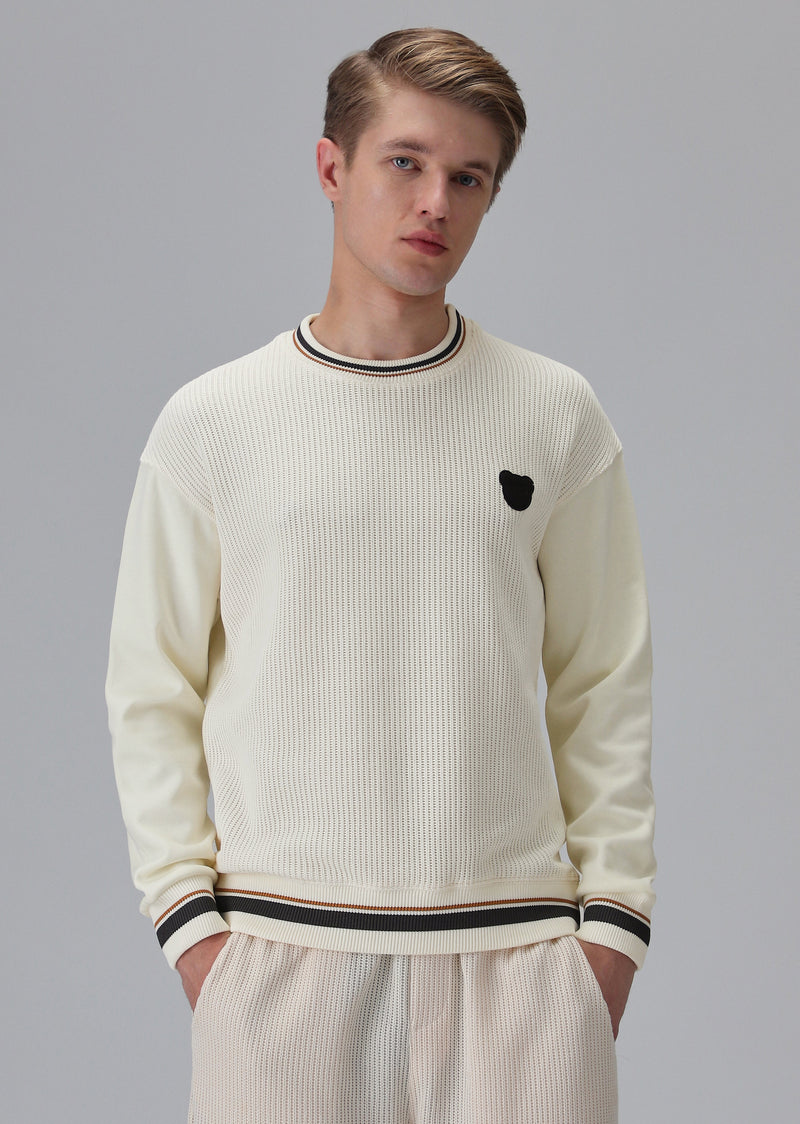 Cream Knitted Pullover