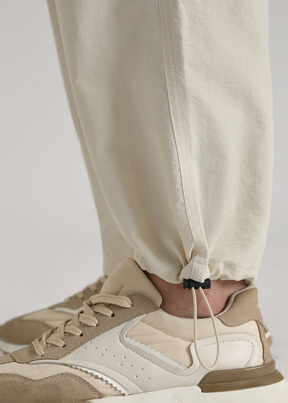 Cream Relaxed Fit Cargo Pant