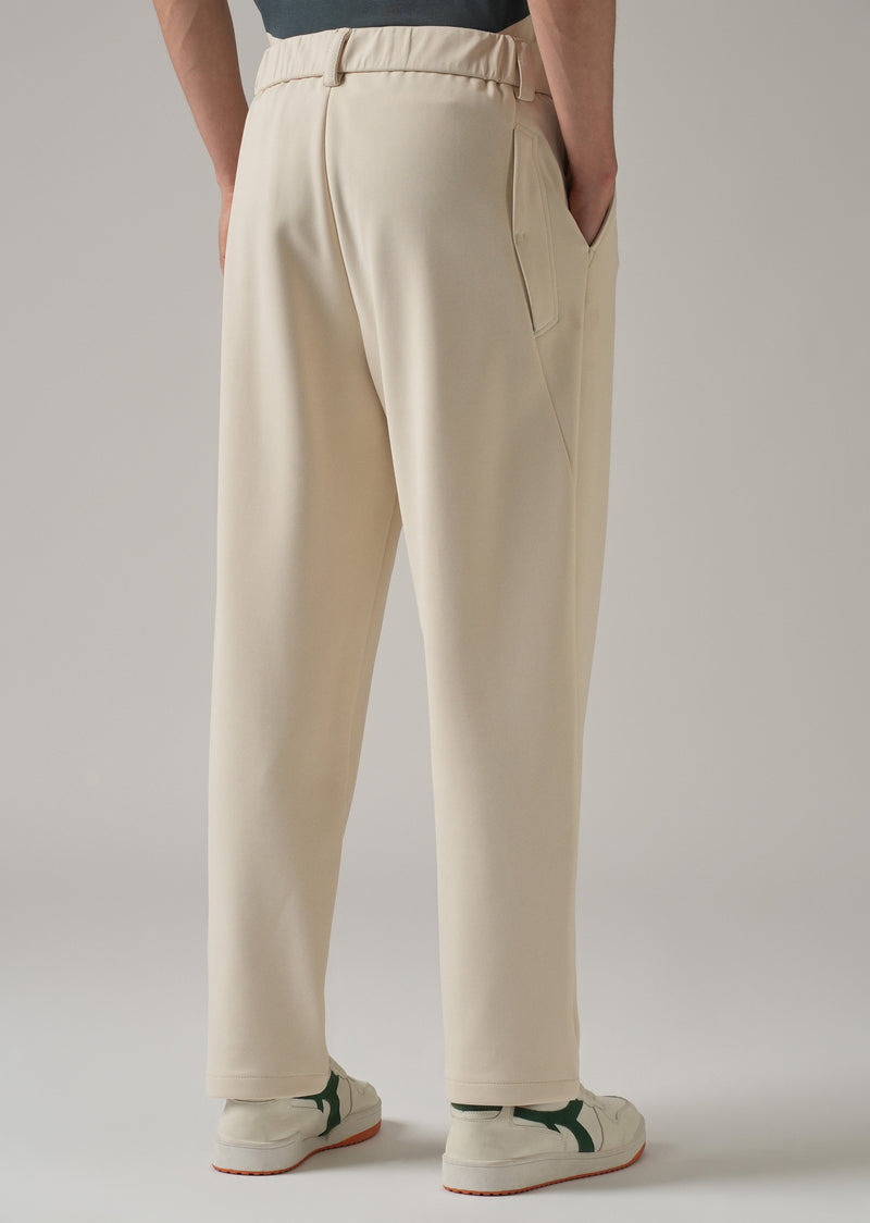 Cream Stretch Elasticated Pant