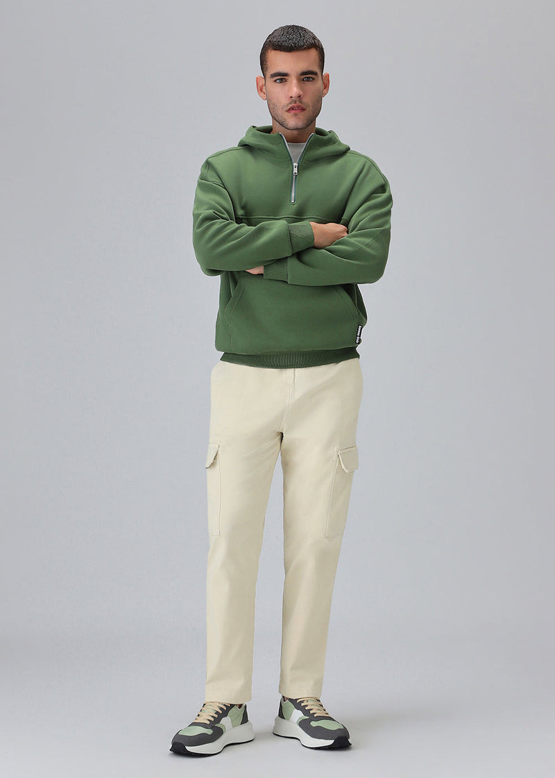 Cream Twill Cargo Pant