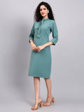 Women Sage Green stretch Pencil Dress