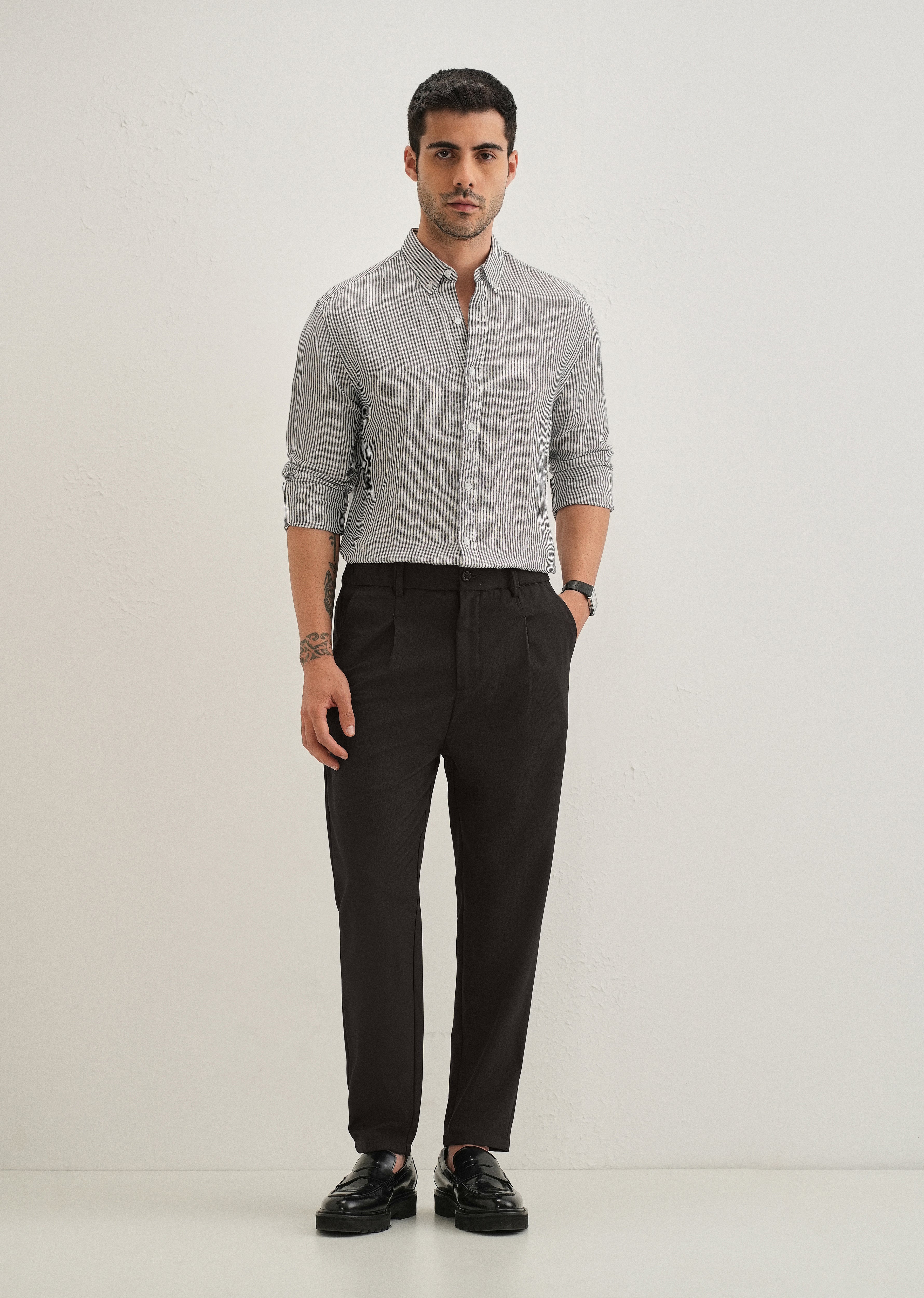 Dark Black Korean Pant