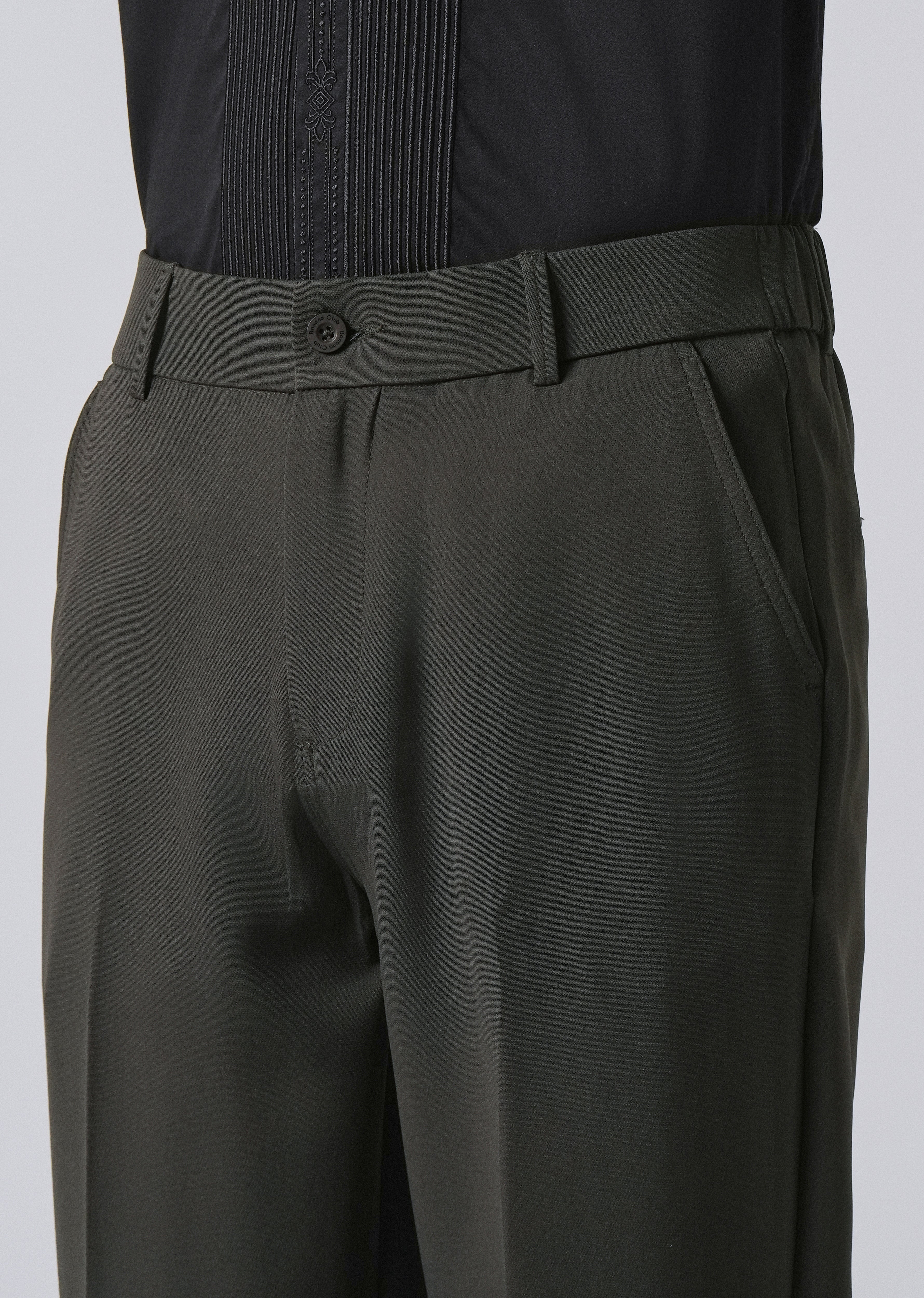 Dark Green Relaxed Fit Trousers