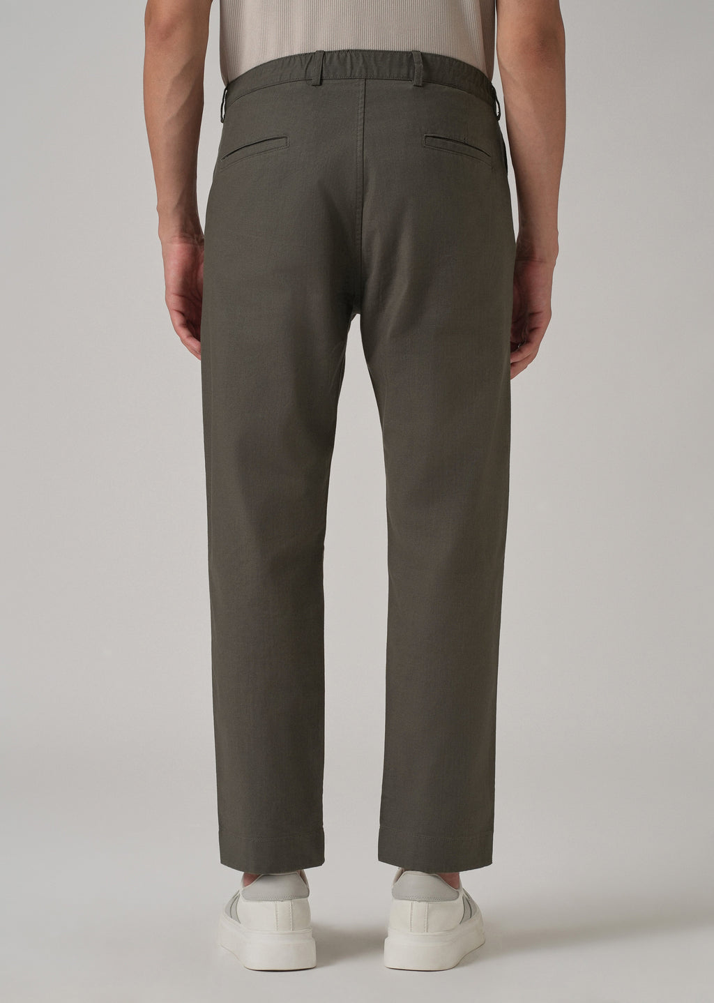 Dark Grey Cotton Trouser